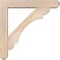 Ekena Millwork Olympic Craftsman Smooth Bracket w/ Offset Brace, Douglas Fir, 5 1/2"W x 28"D x 28"H BKT0604X28X28OLY04SDF - alternate 4